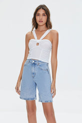 V-Strap Cutout Crop Top | Forever 21 Womens