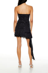Rhinestone Ruffle Mini Tube Dress | Forever 21 Womens