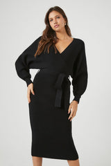 Sweater Midi Wrap Dress | Forever 21 Womens