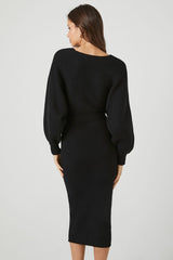 Sweater Midi Wrap Dress | Forever 21 Womens