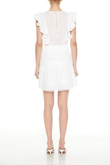 Clip Dot Lace Ruffled Mini Dress | Forever 21 Womens