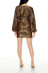 Sequin Surplice Mini Dress | Forever 21 Womens