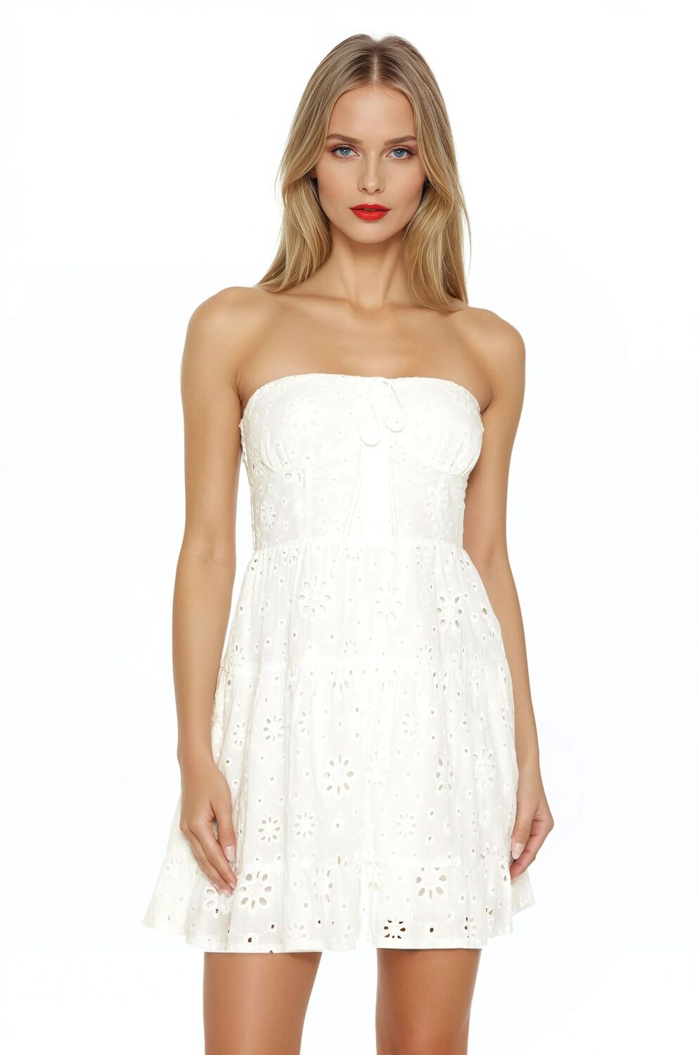 Strapless Eyelet Bustier Mini Dress | Forever 21 Womens