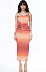 Gradient One-Shoulder Midi Dress | Forever 21 Womens
