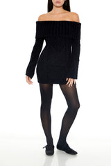 Off-the-Shoulder Mini Sweater Dress | Forever 21 Womens
