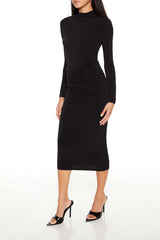 Ruched Bodycon Midi Dress | Forever 21 Womens