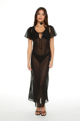 Sheer Chiffon Maxi Dress | Forever 21 Womens