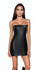 Faux Leather Tube Mini Dress | Forever 21 Womens