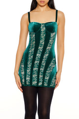 Lace & Velvet Mini Dress | Forever 21 Womens