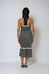 Polka Dot Lace-Trim Cami Midi Dress | Forever 21 Womens
