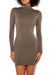 Mock Neck Bodycon Mini Dress | Forever 21 Womens