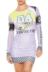 Corvette Graphic Mini Dress | Forever 21 Womens