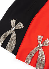 Rhinestone Bow Sweetheart Bodycon Mini Dress | Forever 21 Womens