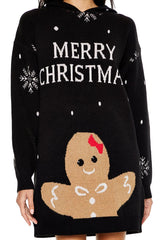Hooded Christmas Mini Sweater Dress | Forever 21 Womens