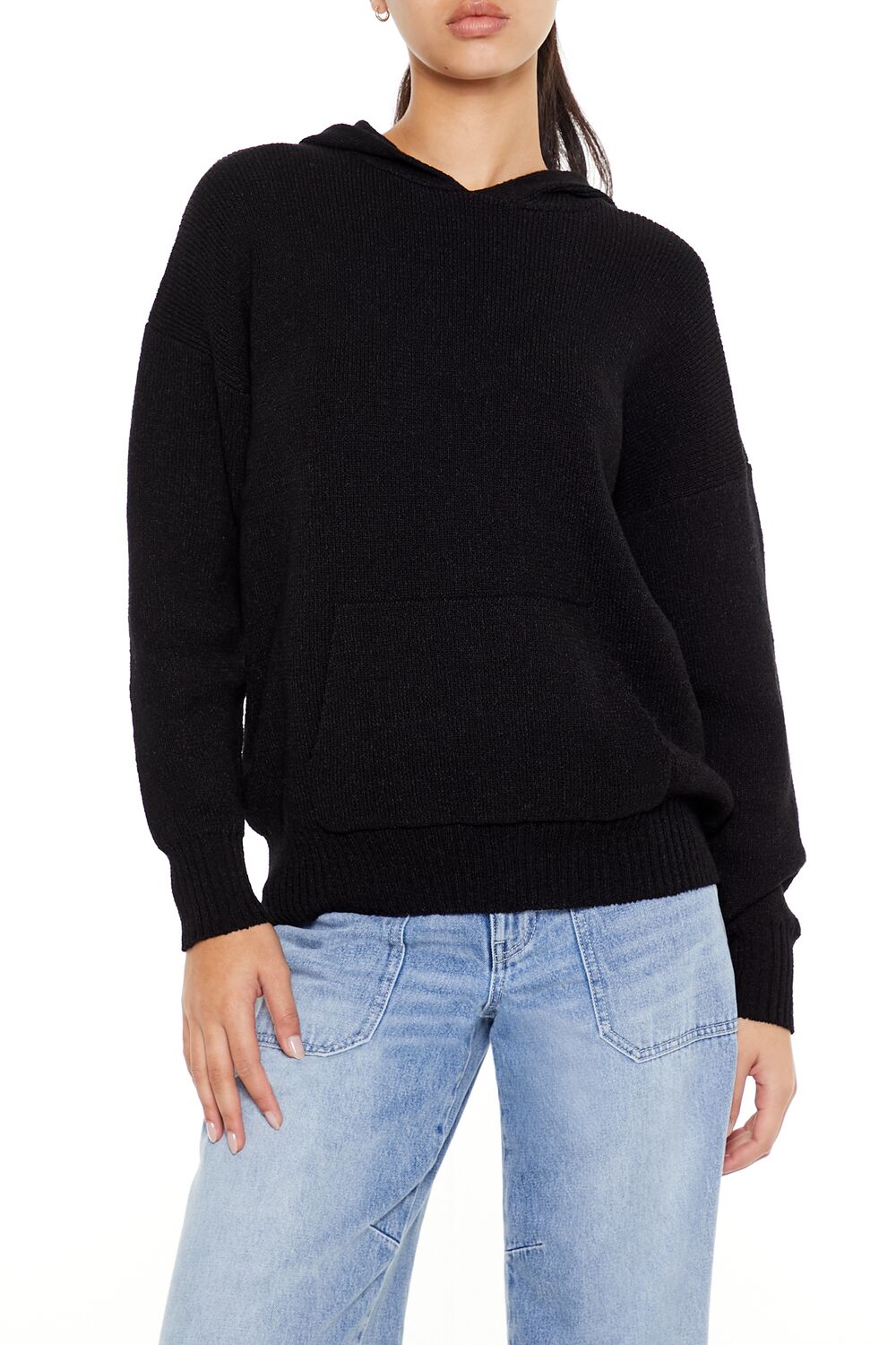 Hooded Drop-Sleeve Sweater | Forever 21 Womens