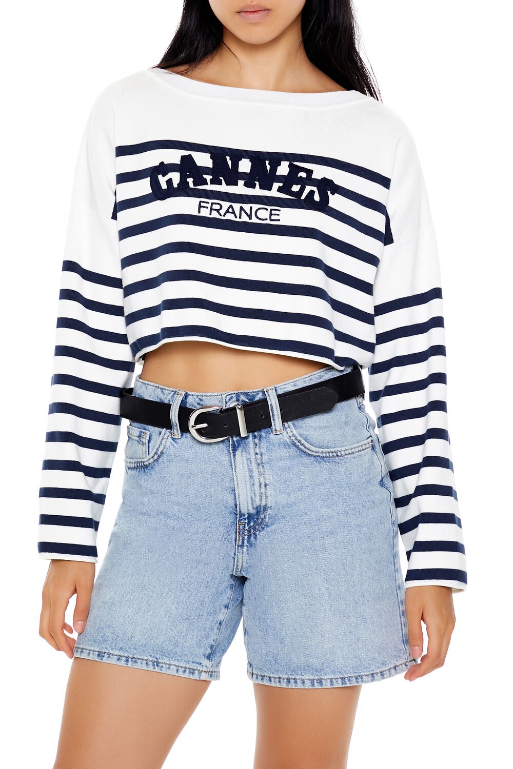 Cannes France Cropped Sweater | Forever 21 Womens