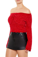 Off-the-Shoulder Bow Sweater | Forever 21 Womens