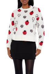 Strawberry & Mushroom Print Sweater | Forever 21 Womens