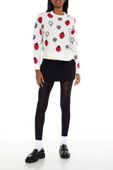 Strawberry & Mushroom Print Sweater | Forever 21 Womens