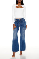 Faux Gem Cutout Sweater | Forever 21 Womens