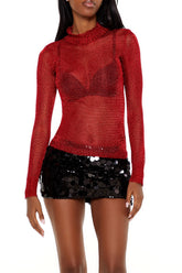 Sheer Glitter Turtleneck Sweater | Forever 21 Womens