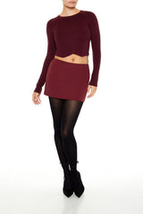 Notched Cropped Sweater | Forever 21 Womens