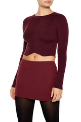 Notched Cropped Sweater | Forever 21 Womens