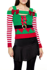 Elf Open-Shoulder Sweater | Forever 21 Womens