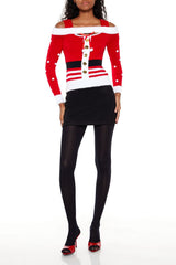 Santa Open-Shoulder Sweater | Forever 21 Womens