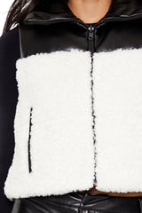 Reversible Faux Shearling & Leather Vest | Forever 21 Womens