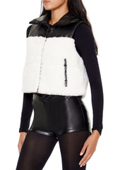 Reversible Faux Shearling & Leather Vest | Forever 21 Womens