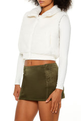 Faux Shearling Cropped Vest | Forever 21 Womens