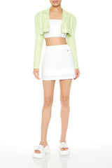 Cropped Peak Lapel Boxy Blazer | Forever 21 Womens