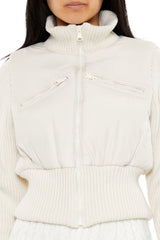 Ribbed Funnel Neck Jacket | Forever 21 Womens