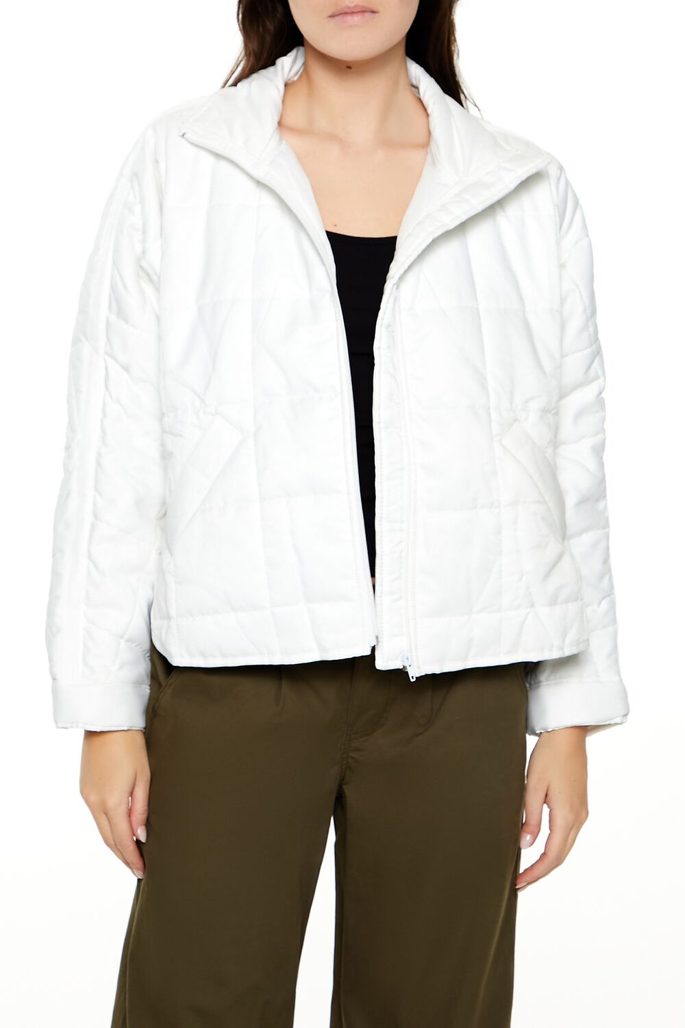 Quilted Dolphin-Hem Jacket | Forever 21 Womens