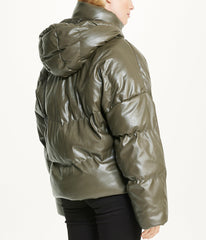 Vegan Leather Puffer Coat | Forever 21 Womens