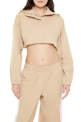 Hooded Zip-Up Cropped Jacket | Forever 21 Womens