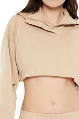 Hooded Zip-Up Cropped Jacket | Forever 21 Womens