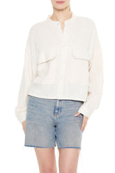 Mock-Neck Cargo Shacket | Forever 21 Womens