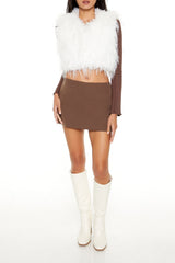 Shaggy Faux Fur Cropped Vest | Forever 21 Womens