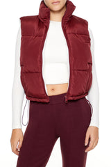 Toggle Drawstring Cropped Vest | Forever 21 Womens