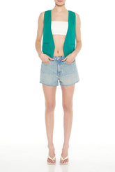 Open-Front Pointed-Hem Vest | Forever 21 Womens