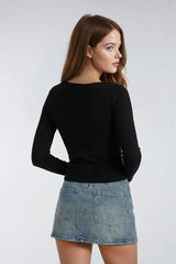 Cherry Embroidered Denim Mini Skirt | Forever 21 Womens
