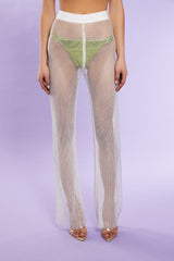 Rhinestone Netted Wide-Leg Pants | Forever 21 Womens