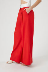 Contrast Wide-Leg Trousers | Forever 21 Womens