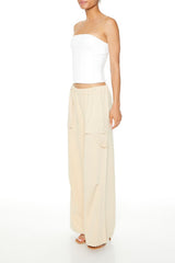 Fleece Wide-Leg Utility Pants | Forever 21 Womens