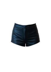 Rhinestone-Fringe Faux Leather Shorts | Forever 21 Womens
