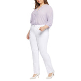Marilyn Straight Jean in Optic White - Plus | Forever 21 Womens