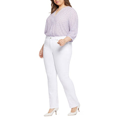 Marilyn Straight Jean in Optic White - Plus | Forever 21 Womens