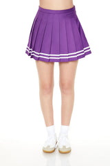 Varsity-Striped Pleated Mini Skirt | Forever 21 Womens